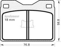 Spidan 0.080017 - Тормозные колодки, дисковые, комплект unicars.by