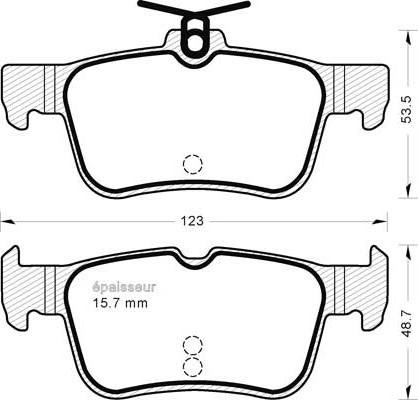 Key Parts KBP2505 - Тормозные колодки, дисковые, комплект unicars.by