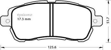 MGA 1289 - Тормозные колодки, дисковые, комплект unicars.by