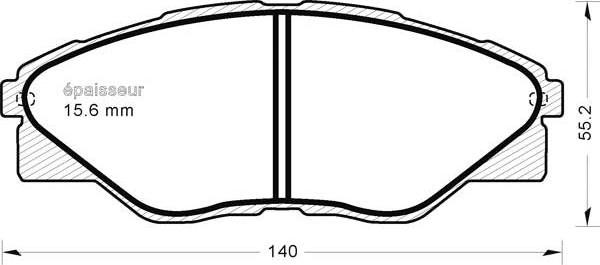 MGA 1220 - Тормозные колодки, дисковые, комплект unicars.by