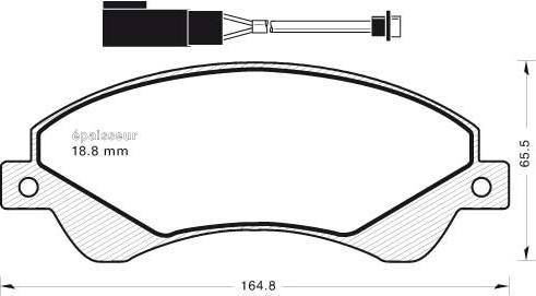 Equal Quality PF1237 - Тормозные колодки, дисковые, комплект unicars.by