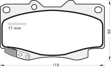 Valeo 302479 - Тормозные колодки, дисковые, комплект unicars.by