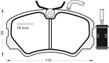 FTE BL1258B2 - Тормозные колодки, дисковые, комплект unicars.by