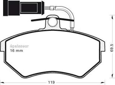 Brake Engineering PA377 - Тормозные колодки, дисковые, комплект unicars.by