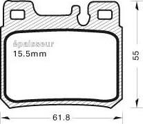 Valeo 671411 - Тормозные колодки, дисковые, комплект unicars.by