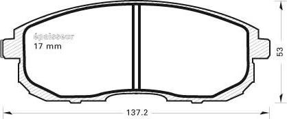 TRW GDB3012 - Тормозные колодки, дисковые, комплект unicars.by