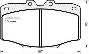 BENDIX 572178 - Тормозные колодки, дисковые, комплект unicars.by