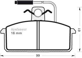 Textar 20946 165  2 5 T4078 - Тормозные колодки, дисковые, комплект unicars.by