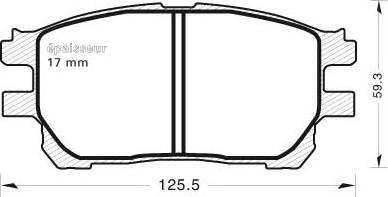 MGA 792 - Тормозные колодки, дисковые, комплект unicars.by