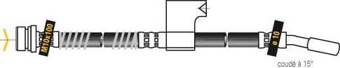 MGA F5552 - Тормозной шланг unicars.by