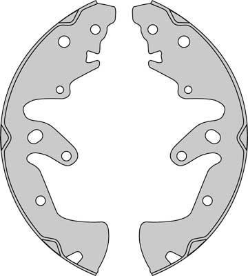 MGA M879 - Комплект тормозных колодок, барабанные unicars.by