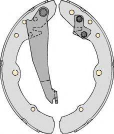 MGA M591 - Комплект тормозных колодок, барабанные unicars.by