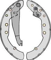 MGA M677 - Комплект тормозных колодок, барабанные unicars.by