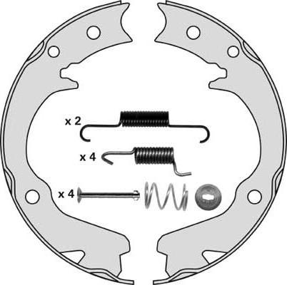 MGA M859R - Комплект тормозов, ручник, парковка unicars.by