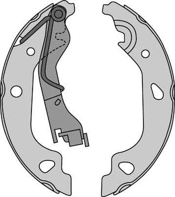 MGA M787 - Комплект тормозных колодок, барабанные unicars.by