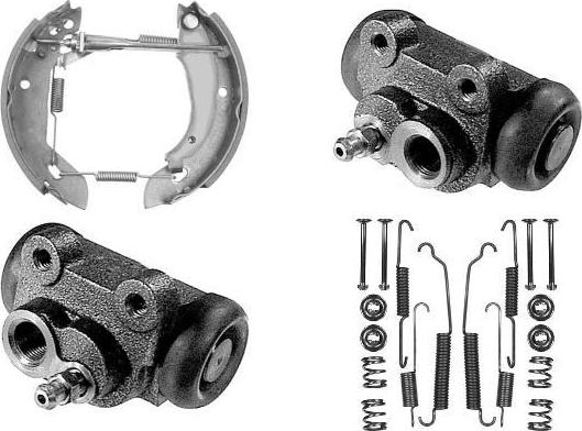 MGA PM624665 - Комплект тормозных колодок, барабанные unicars.by