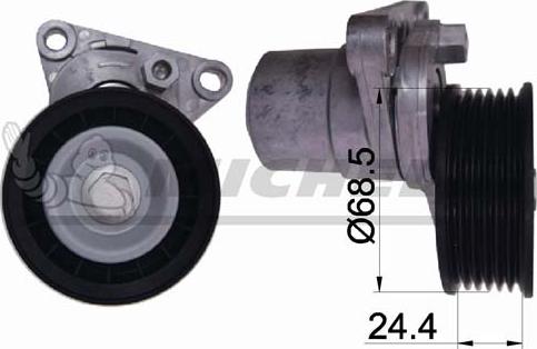 MICHELIN EngineParts SMAMP04399 - Натяжитель, поликлиновый ремень unicars.by