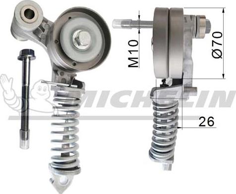 MICHELIN EngineParts SMAMP04341 - Натяжитель, поликлиновый ремень unicars.by