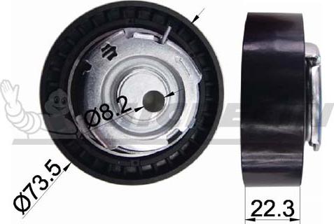 MICHELIN EngineParts SMAMP03397 - Натяжной ролик, зубчатый ремень ГРМ unicars.by