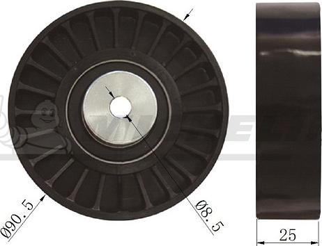 MICHELIN EngineParts SMAMP02006 - Ролик, поликлиновый ремень unicars.by