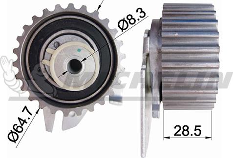 MICHELIN EngineParts SMAMP07342 - Натяжной ролик, зубчатый ремень ГРМ unicars.by