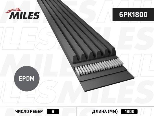 Miles 6PK1800 - Поликлиновой ремень unicars.by