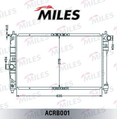 Miles ACRB001 - Радиатор, охлаждение двигателя unicars.by