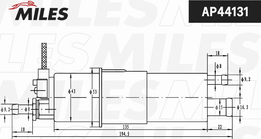 Miles AP44131 - Топливный насос unicars.by