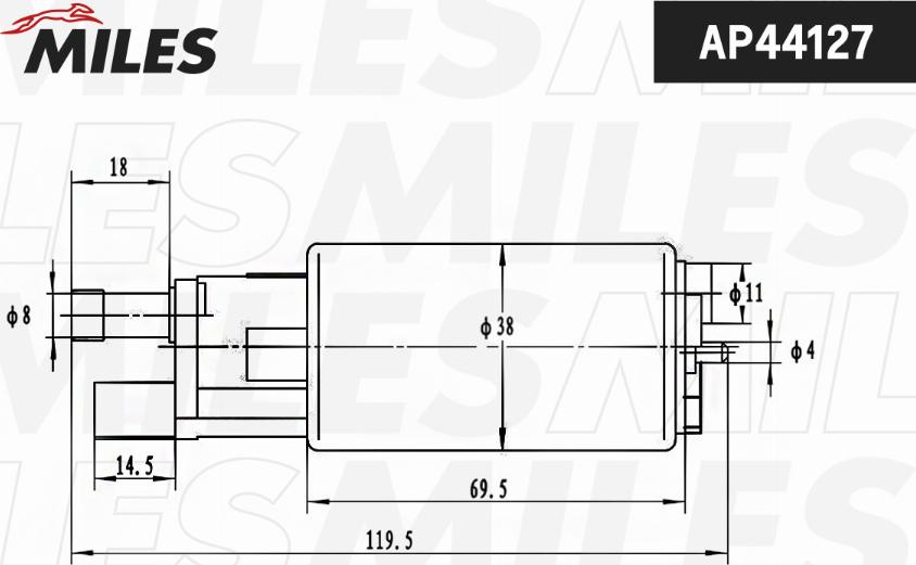 Miles AP44127 - Топливный насос unicars.by