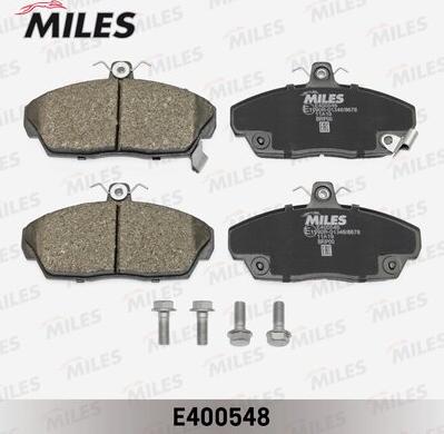 Miles E400548 - Тормозные колодки, дисковые, комплект unicars.by