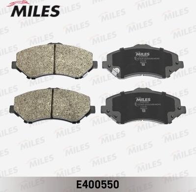 Miles E400550 - Тормозные колодки, дисковые, комплект unicars.by