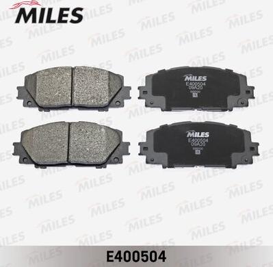 Miles E400504 - Тормозные колодки, дисковые, комплект unicars.by