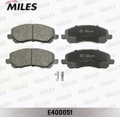 Miles E400051 - Тормозные колодки, дисковые, комплект unicars.by