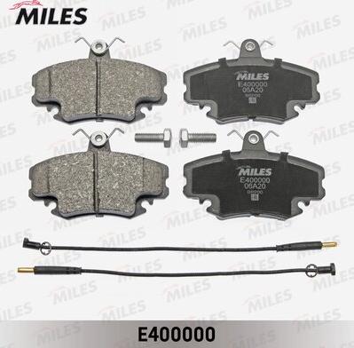 Miles E400000 - Тормозные колодки, дисковые, комплект unicars.by