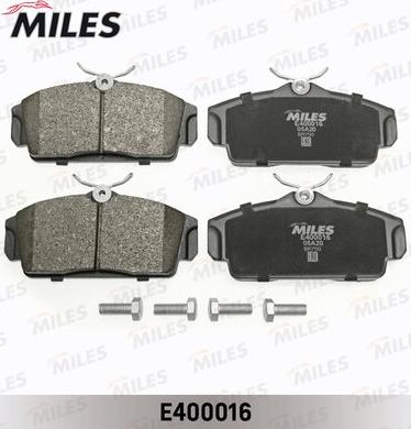 Miles E400016 - Тормозные колодки, дисковые, комплект unicars.by