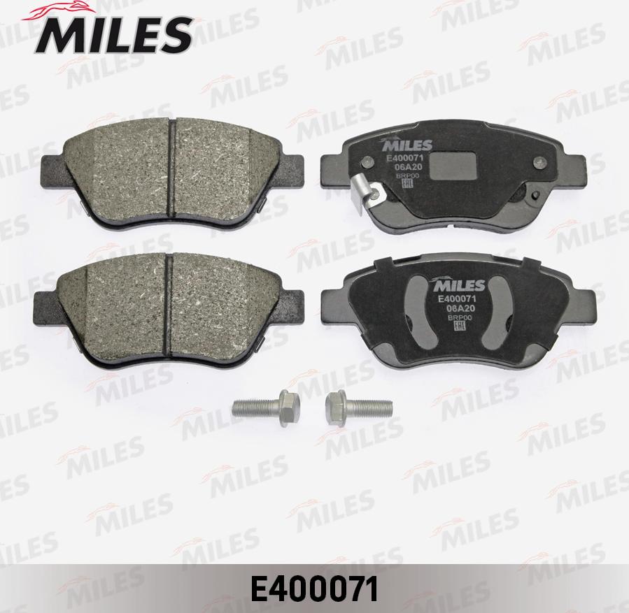 Miles E400071 - Тормозные колодки, дисковые, комплект unicars.by