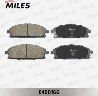 Miles E400166 - Тормозные колодки, дисковые, комплект unicars.by