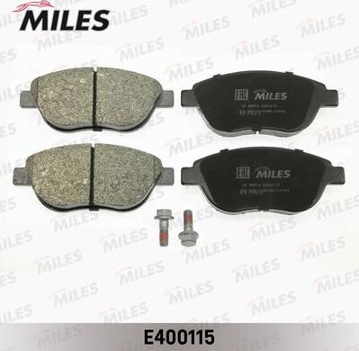 Miles E400115 - Тормозные колодки, дисковые, комплект unicars.by