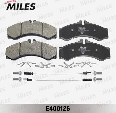 Miles E400126 - Тормозные колодки, дисковые, комплект unicars.by