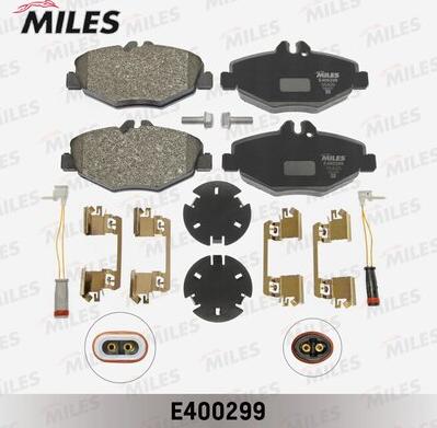 Miles E400299 - Тормозные колодки, дисковые, комплект unicars.by