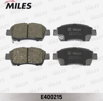 Miles E400215 - Тормозные колодки, дисковые, комплект unicars.by