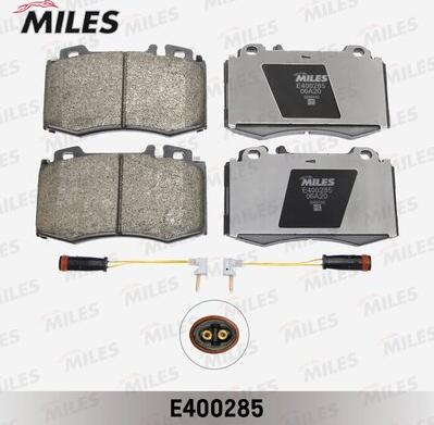 Miles E400285 - Тормозные колодки, дисковые, комплект unicars.by