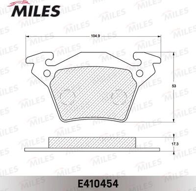 Miles E410454 - Тормозные колодки, дисковые, комплект unicars.by