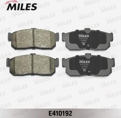 Miles E410192 - Тормозные колодки, дисковые, комплект unicars.by