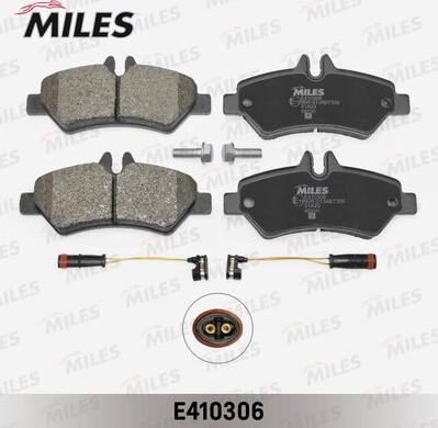 Miles E410306 - Тормозные колодки, дисковые, комплект unicars.by