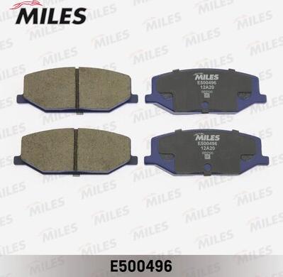 Miles E500496 - Тормозные колодки, дисковые, комплект unicars.by