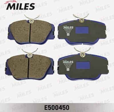 Miles E500450 - Тормозные колодки, дисковые, комплект unicars.by