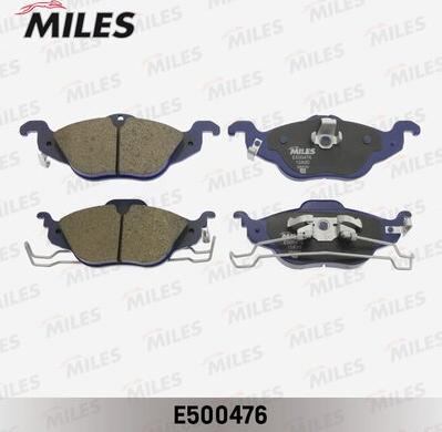 Miles E500476 - Тормозные колодки, дисковые, комплект unicars.by