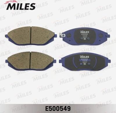 Miles E500549 - Тормозные колодки, дисковые, комплект unicars.by