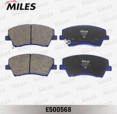 Miles E500568 - Тормозные колодки, дисковые, комплект unicars.by